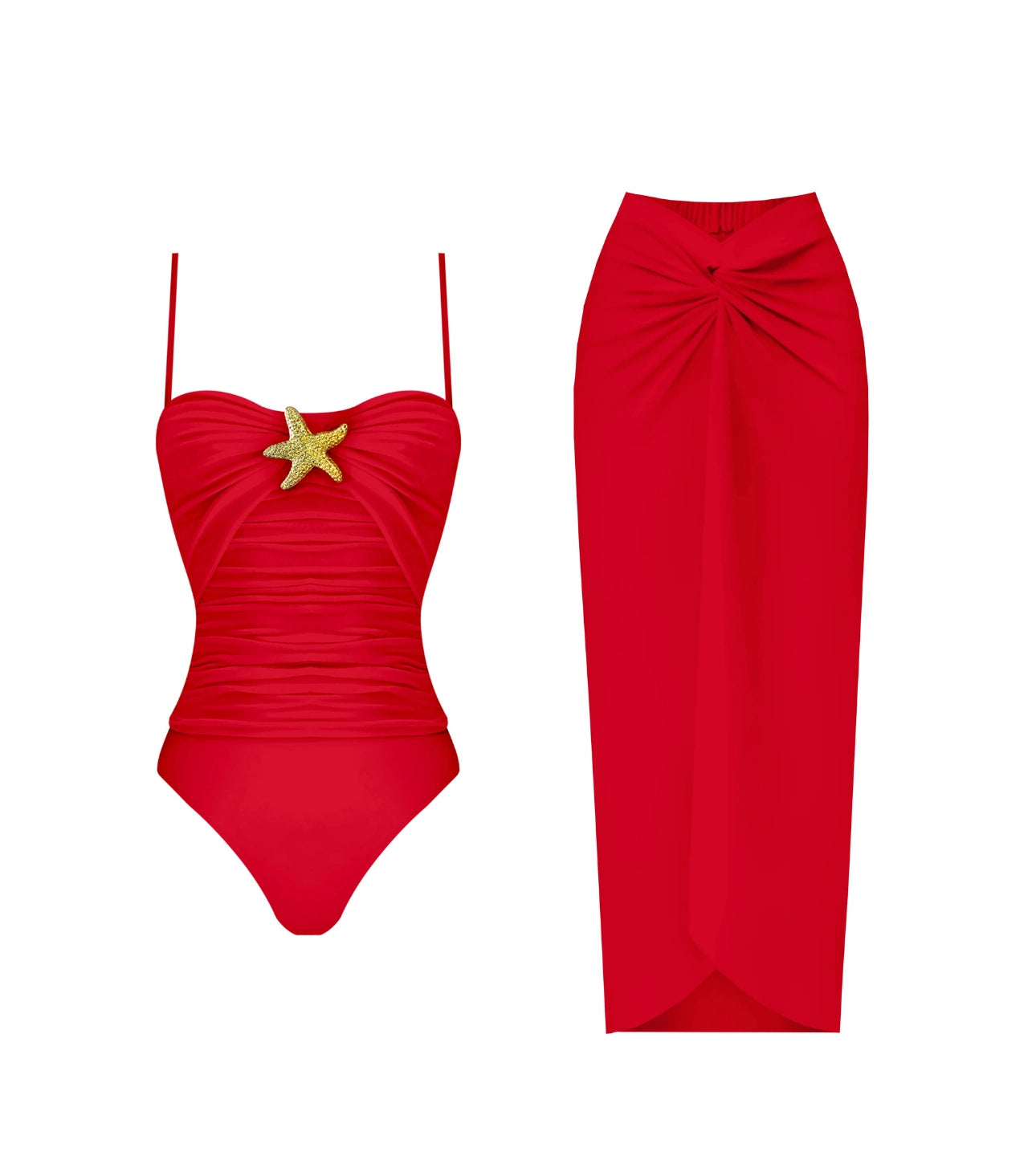 One Piece Swimsuit Set w/Cover up