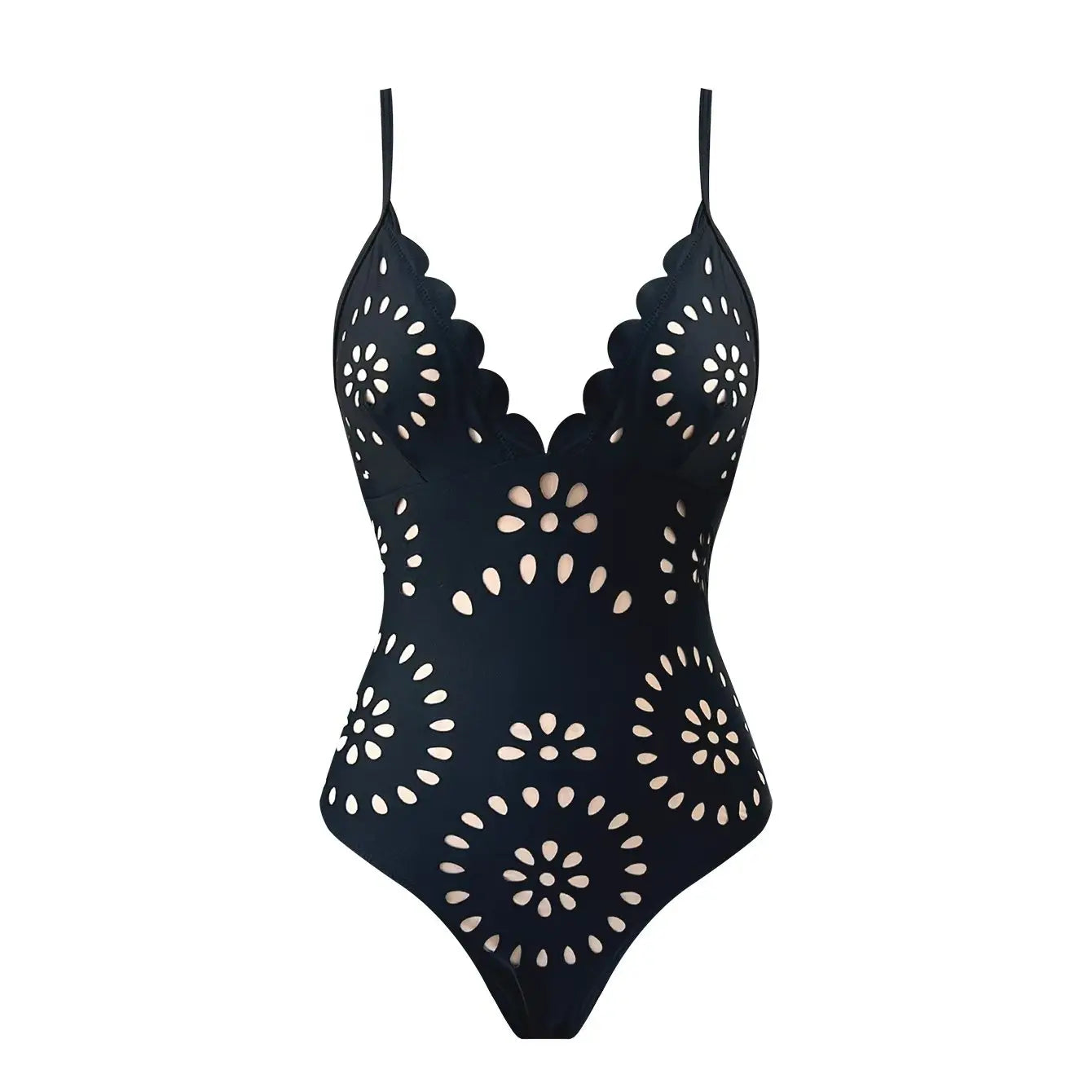 Two piece Elegant Floral Design Bikini Set/w skirt