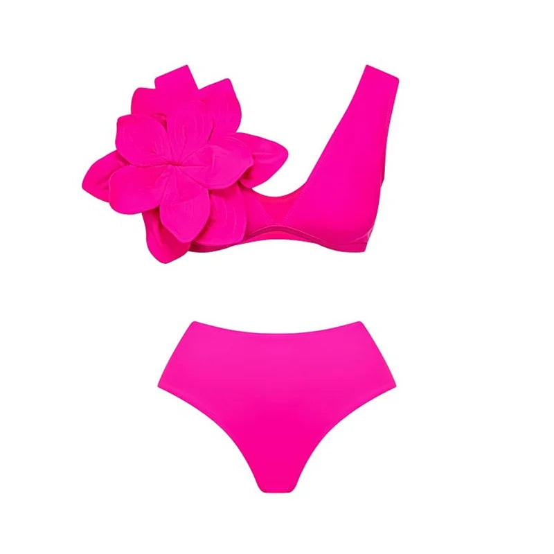 Floral Ruffled Bikini Swimsuit