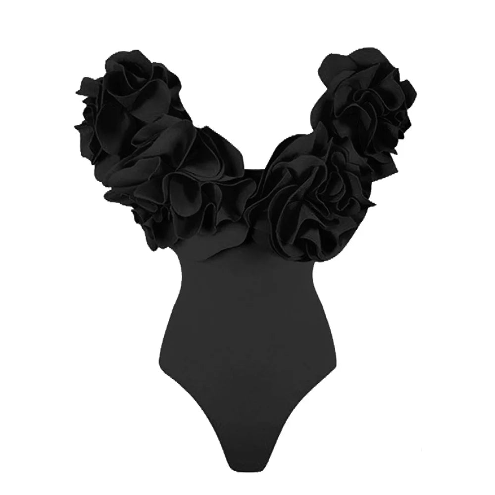 Ruffle Flower One Piece/ Two Piece Swimsuit